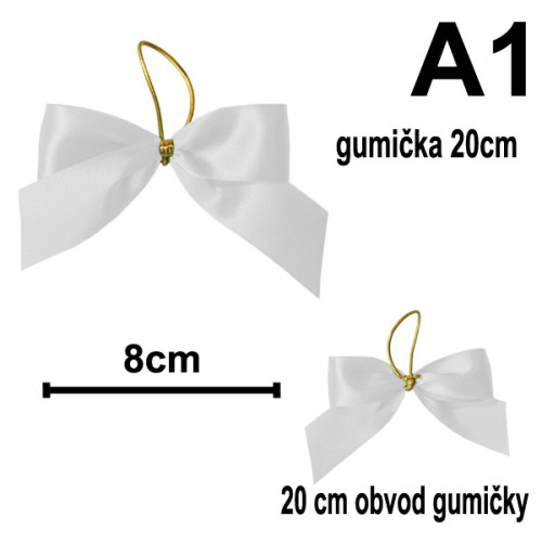 Mašličky s gumičkou 20 cm - typ A1