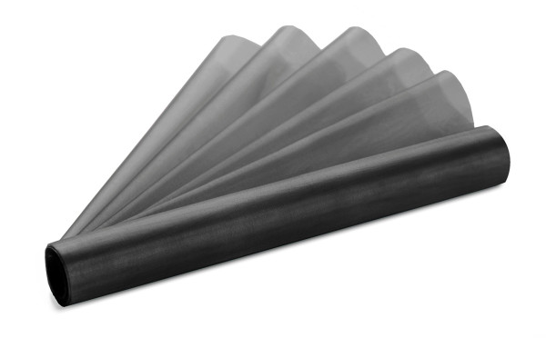 Organzový pás 36 cm - černá ( 9 m / rol )