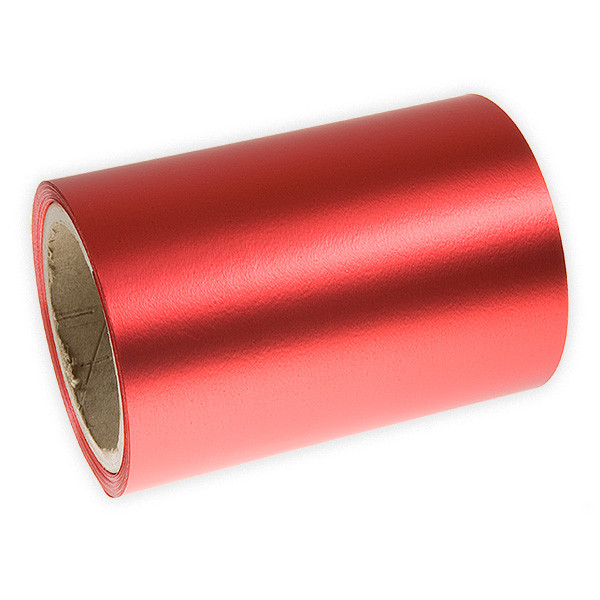Stuha k automašli 15 cm - Metal mat - červená (1 ks, 15 m)