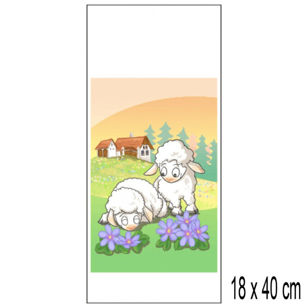Velikonoční sáčky PP 18 x 40 cm - Beránci (10 ks/bal)