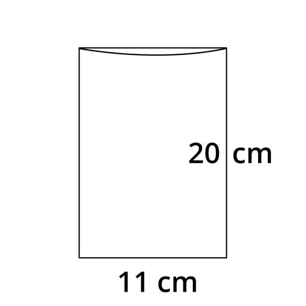 PP sáček plochý bez RZ - 110 x 200 mm - 30 my (100 ks/bal)