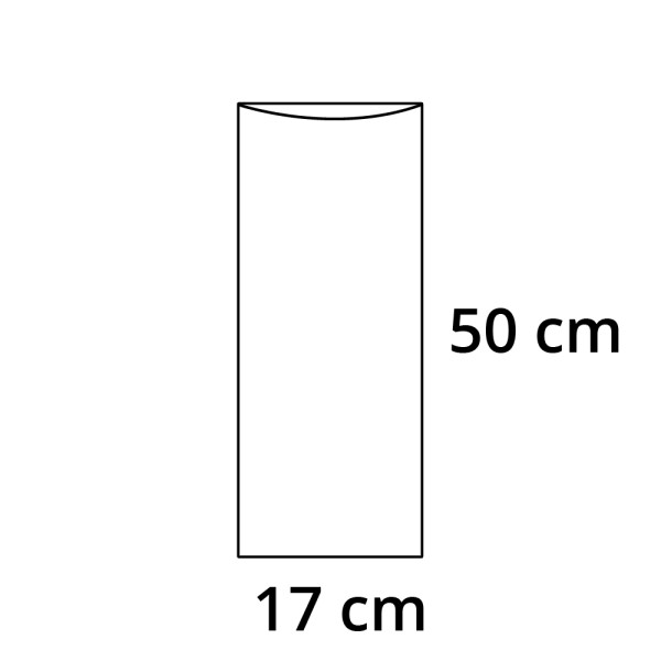 PP sáček plochý bez RZ - 17 x 50 cm - 30 my (100 ks/bal)