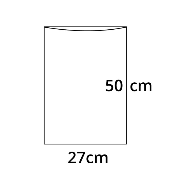 PP sáček plochý bez RZ - 270 x 500 mm - 30 my (100 ks/bal)