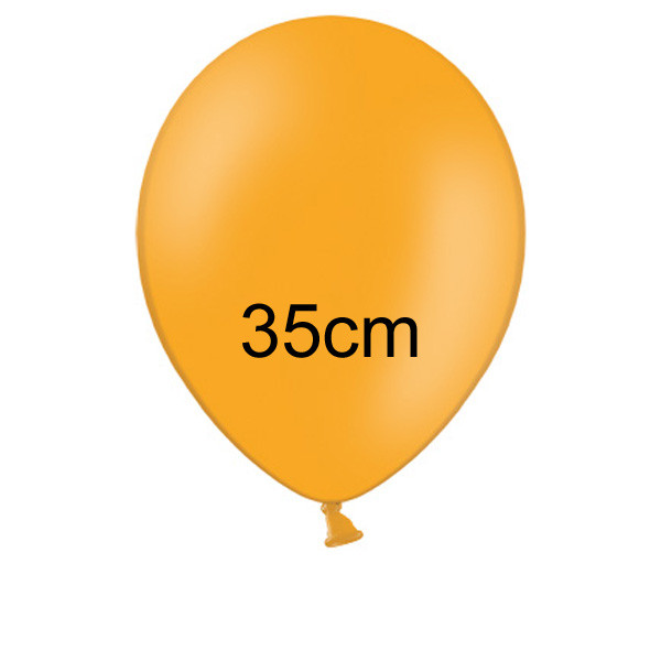 Balonek pastelový - Ø35 cm - oranžová (100 ks/bal)