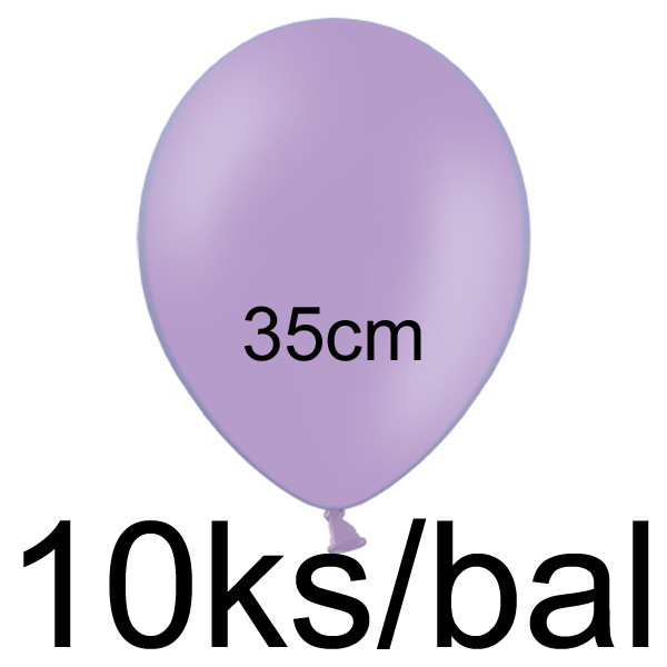 Balonek pastelový - Ø35 cm - lila (10 ks/bal)