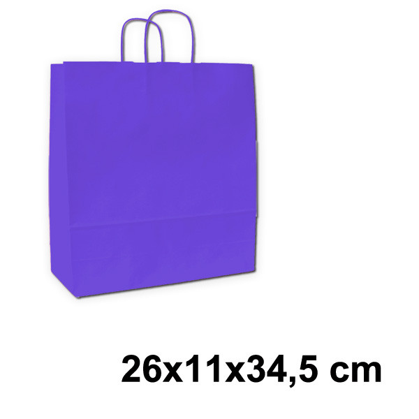 Papírová taška SPEKTRUM 26 x 11 x 34,5 cm  - modrá (10 ks/bal)