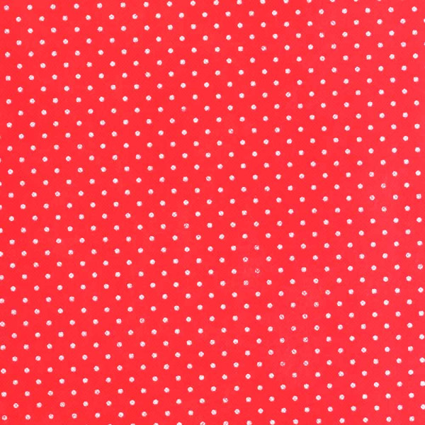 Vlizelín červený s puntíky 50 cm (10 m/ks)