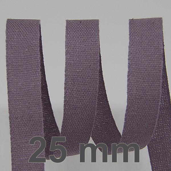 Bavlněná stuha - Cordula 25 mm - levandule 263 (20 m)