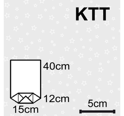 Sáček KTT 15x12x40cm - hvězdičky (25ks/bal)