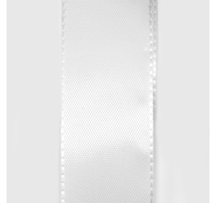 Taftová stuha - bílá (25 mm, 50 m/rol)