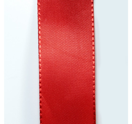 Taftová stuha - červená (40 mm, 50 m/rol)