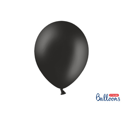 Balonek pastelový - Ø35 cm - černá ( 10 ks / bal )