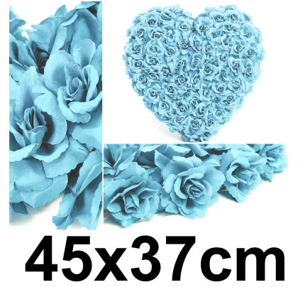 Svatební dekorace  SRDCE 45 x 37 cm - světle modrá (1 ks/bal)