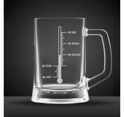 Dárek pro pivaře - půllitr - alkoholová měrka (1 ks)