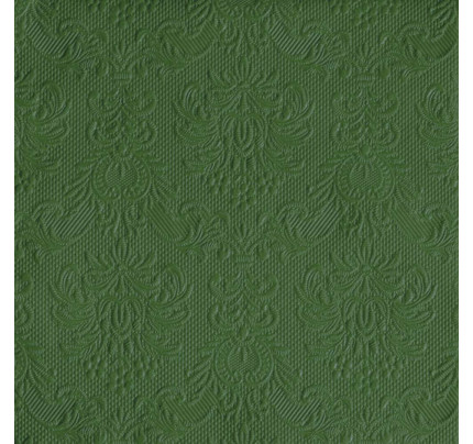 Svatební ubrousky Elegance 33 x 33 cm - tmavě zelená (15 ks/bal)