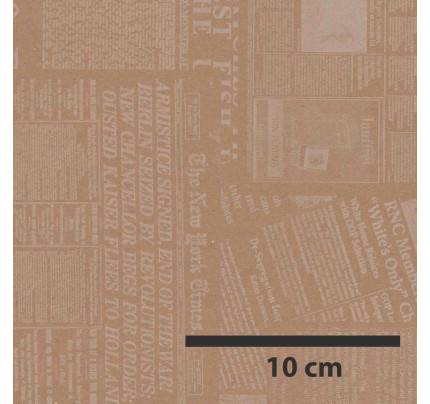 Kraftový papír 60 cm x 10 m, 50 g - Newspaper II. (1 ks)