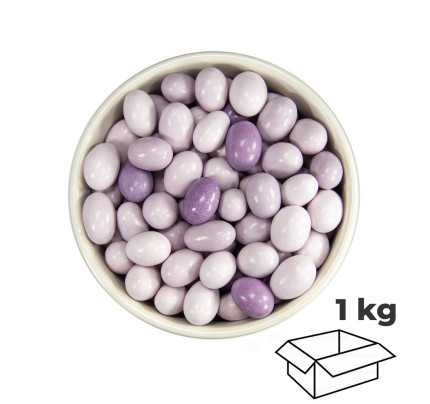 Svatební mandle QUATTRO - fialová (1 kg)