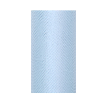 Svatební tyl, šíře 30 cm - světle modrá ( 9 m / rol )