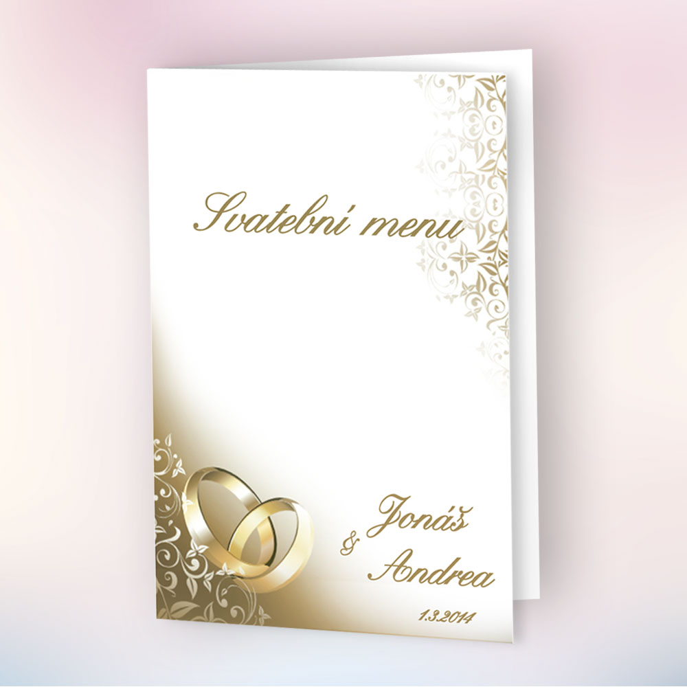 Svatební menu - +1,20 € (0,99 € Excl. TaxZ)